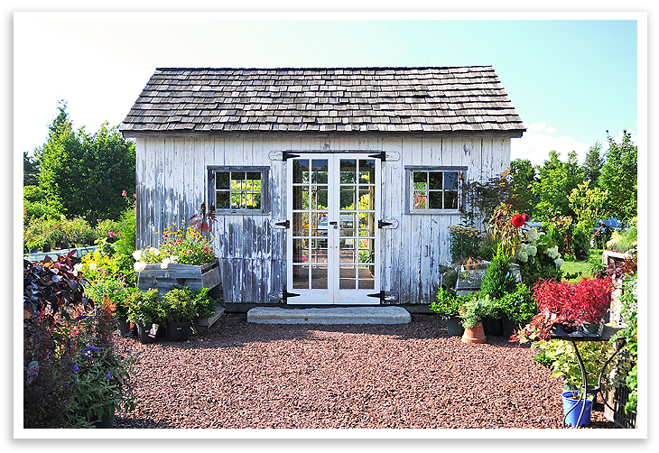 Rustic Recycled Gardens Shed