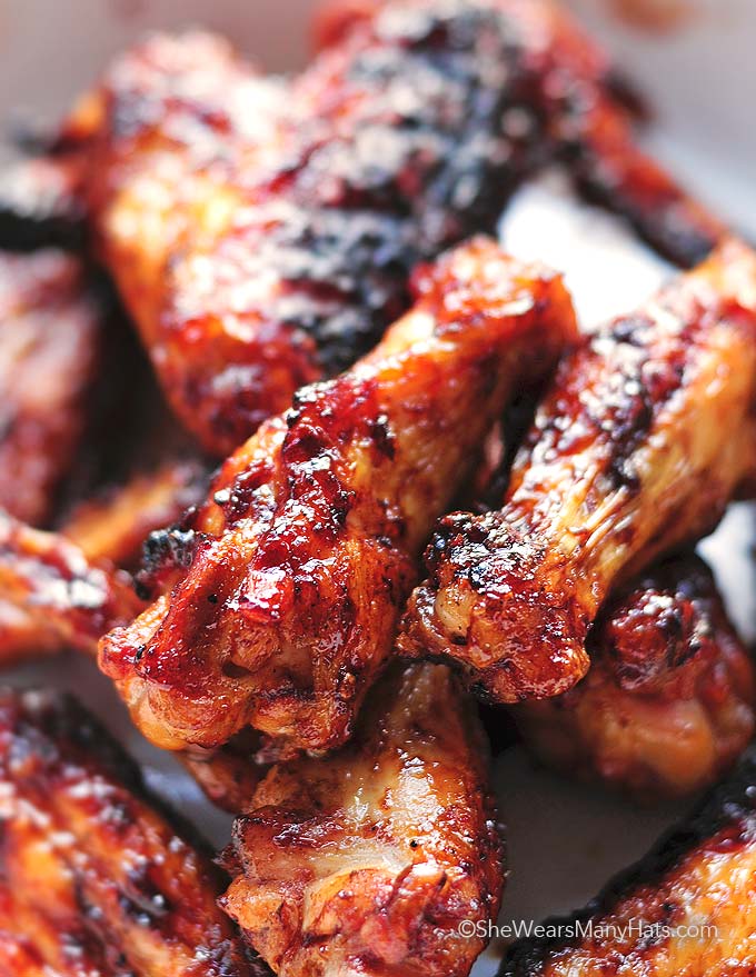 Sweet and Spicy Grilled Chicken Wings