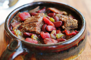 Braised Beef and Bacon Chili