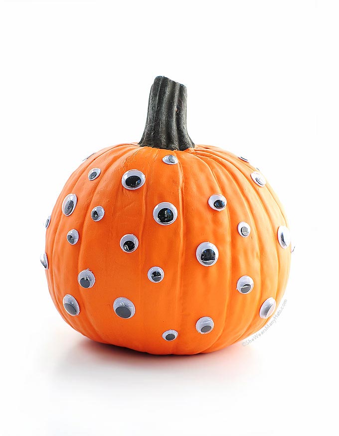 Easy Googly Eyes Pumpkin She Wears Many Hats