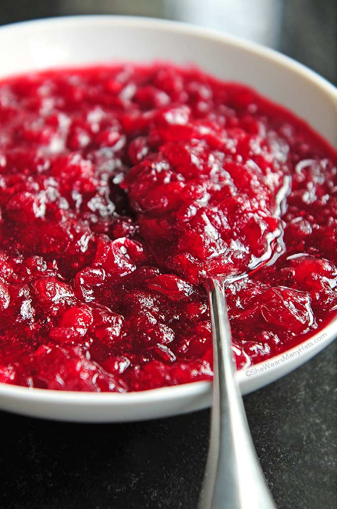 Easy Homemade Cranberry Sauce Recipe She Wears Many Hats