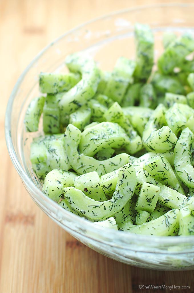 Cucumber Dill Greek Yogurt Salad Recipe