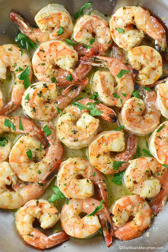 Easy Garlic Shrimp Recipe | She Wears Many Hats