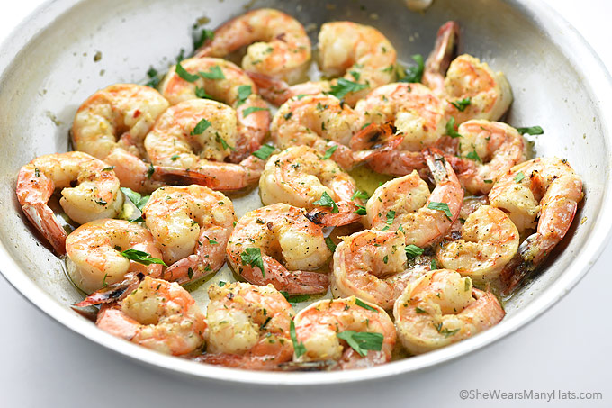 What is a recipe for garlic shrimp?