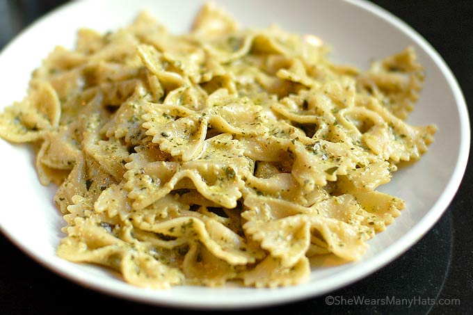 Pesto Penne with Creamy Mushroom Sauce Recipe