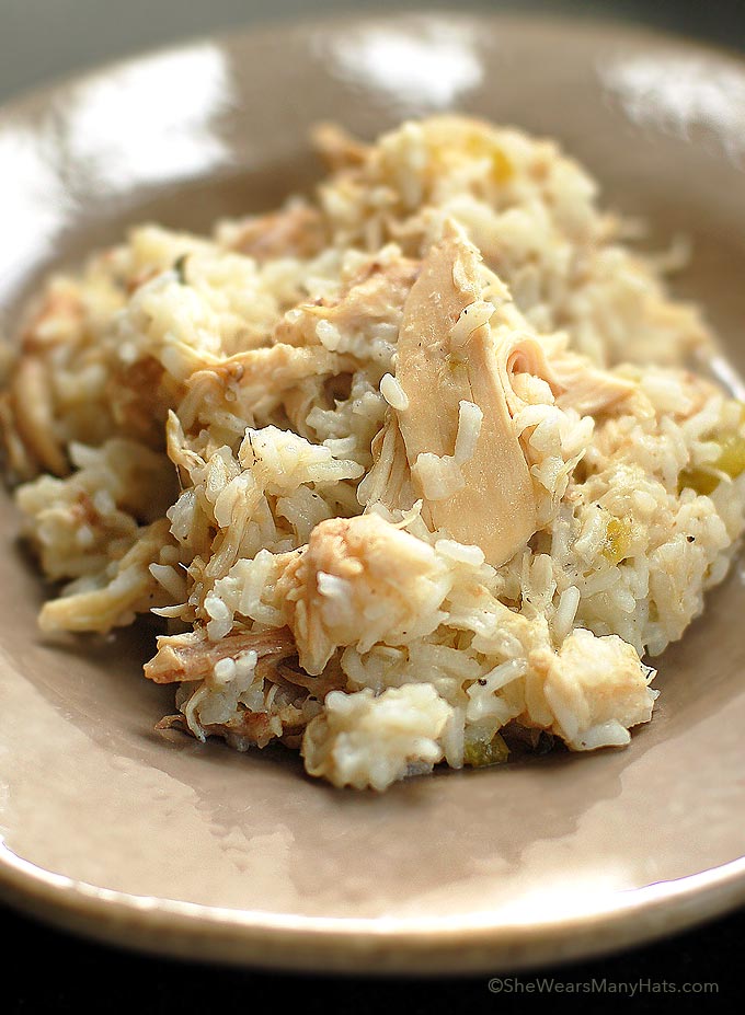 Chicken and Rice Recipe | shewearsmanyhats.com