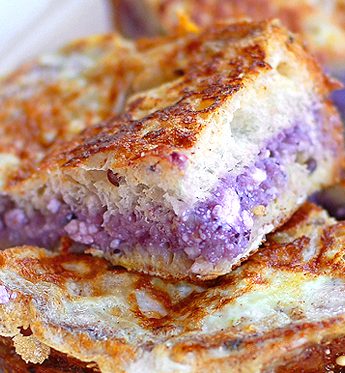 Blueberry Cream Cheese Stuffed French Toast