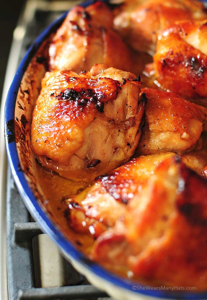 Honey Soy Baked Chicken Thighs Recipe