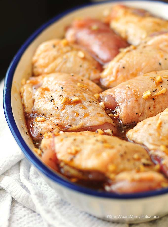 garlic baked honey chicken recipe Chicken Soy Recipe Baked Honey Thighs