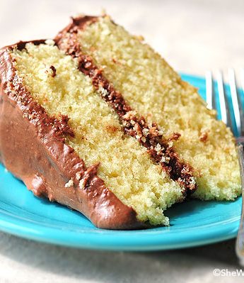 Yellow Butter Cake with Chocolate Malted Buttercream Recipe