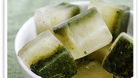 Frozen Mint Leaf Ice Cubes by thenaturalnurturer, Quick & Easy Recipe