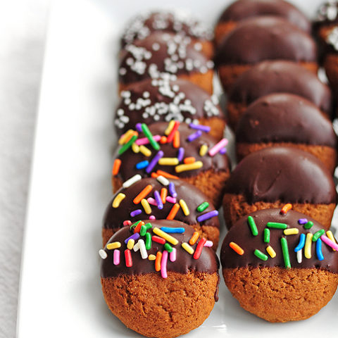 Chocolate Dipped Ginger Snaps
