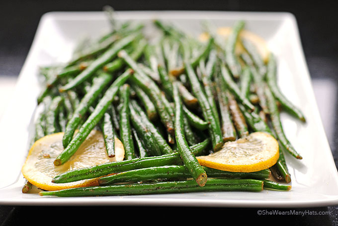 Garlic and Lemon Haricots Verts