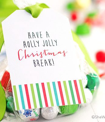 Christmas Goodie Bag Tags free instant download printables