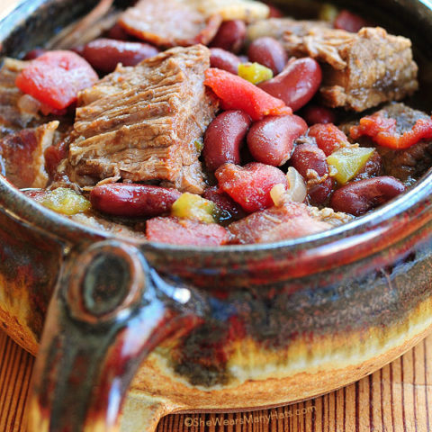 Braised Beef Bacon Chili