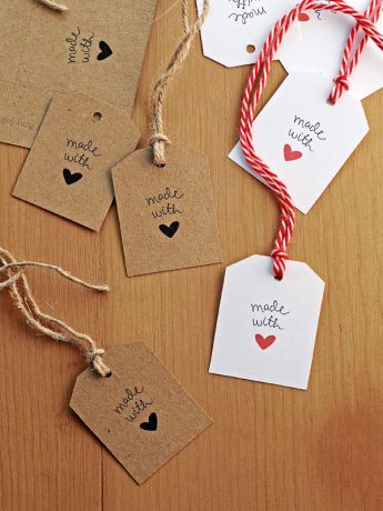 Free Made With Love Gift Tags
