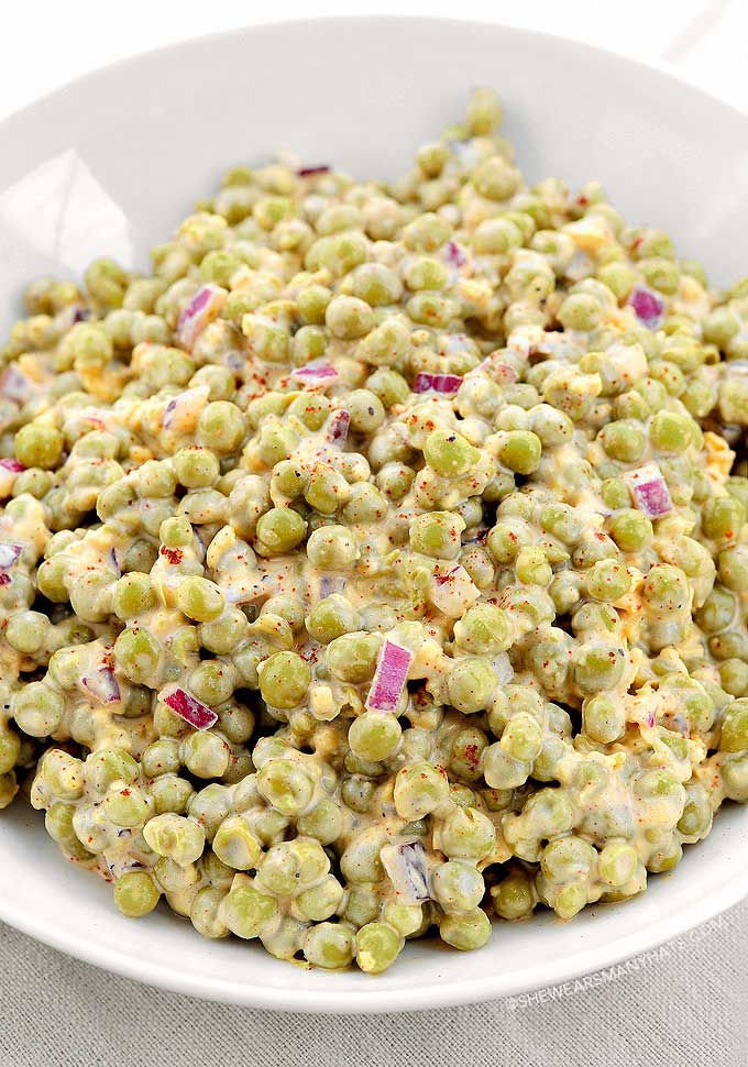 Easy Pea Salad Recipe She Wears Many Hats