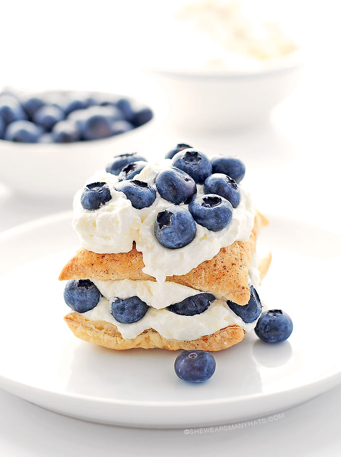 Easy Blueberry Lemon Napoleon Dessert Recipe She Wears Many Hats