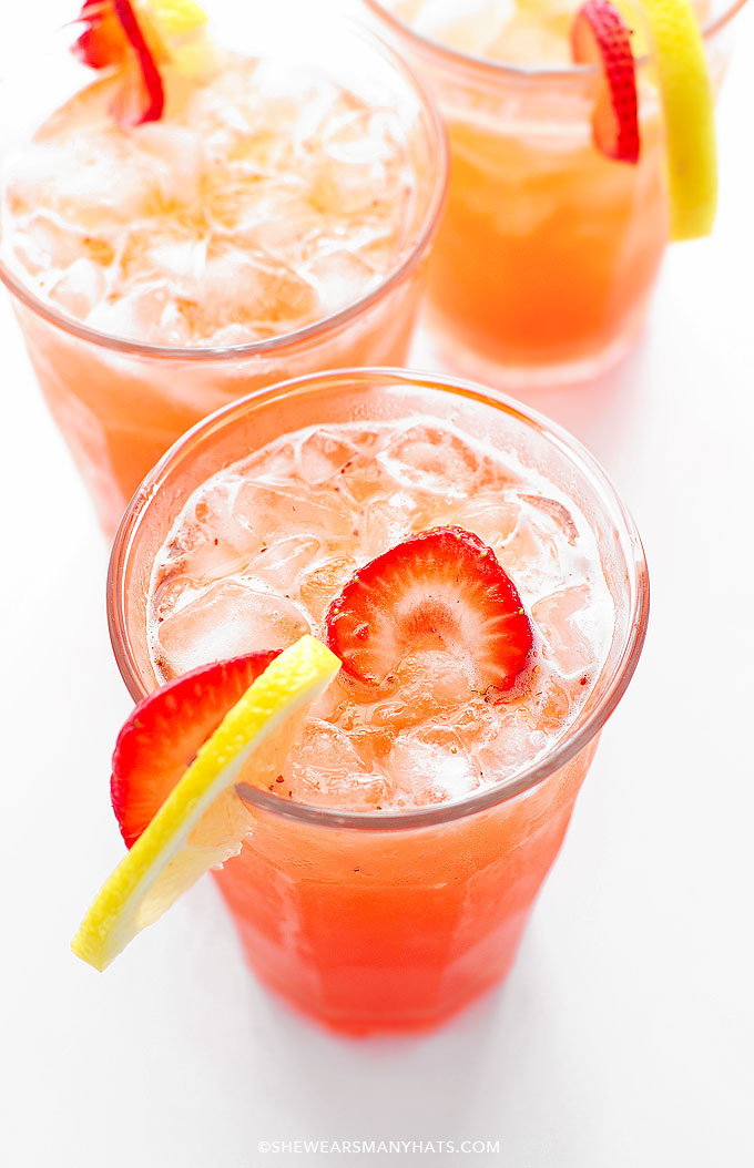 Strawberry Lemonade Recipe | She Wears Many Hats