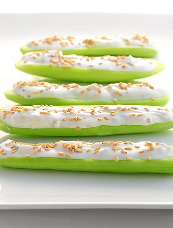 Cucumber Boats with Easy Greek Yogurt Dip Recipe