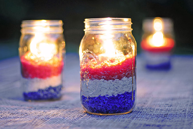 Easy DIY Red White and Blue Party Decoration | She Wears ...