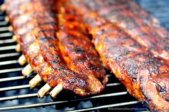 Pork baby outlet back ribs grill