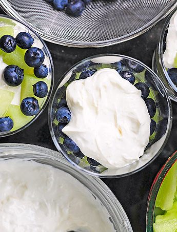 Honeydew Blueberry Lemon Cream Trifle Recipe