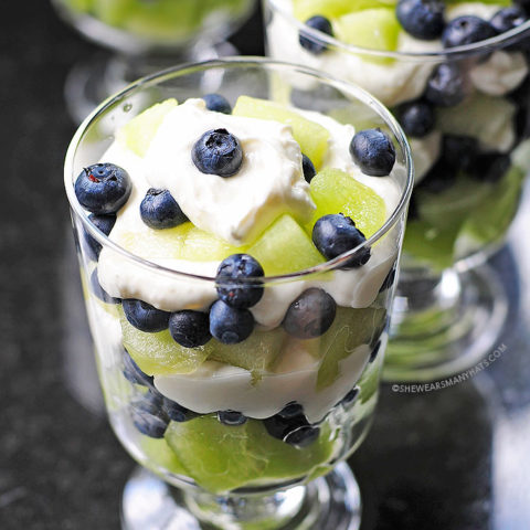 Honeydew Blueberry Lemon Cream Trifle Recipe