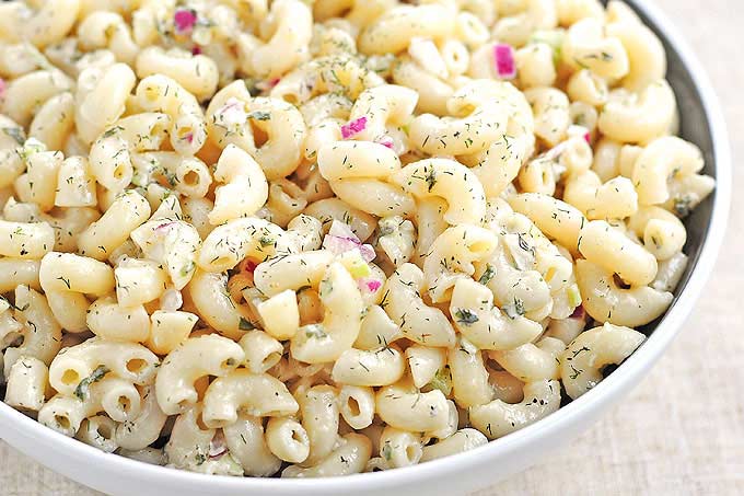 Easy Classic Macaroni Salad Recipe | shewearsmanyhats.com