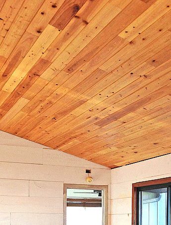 Cover a Popcorn Ceiling with Cypress Wood