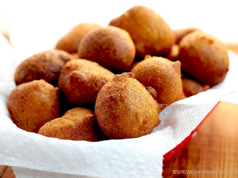 Beer Batter Hush Puppies Recipe - She Wears Many Hats