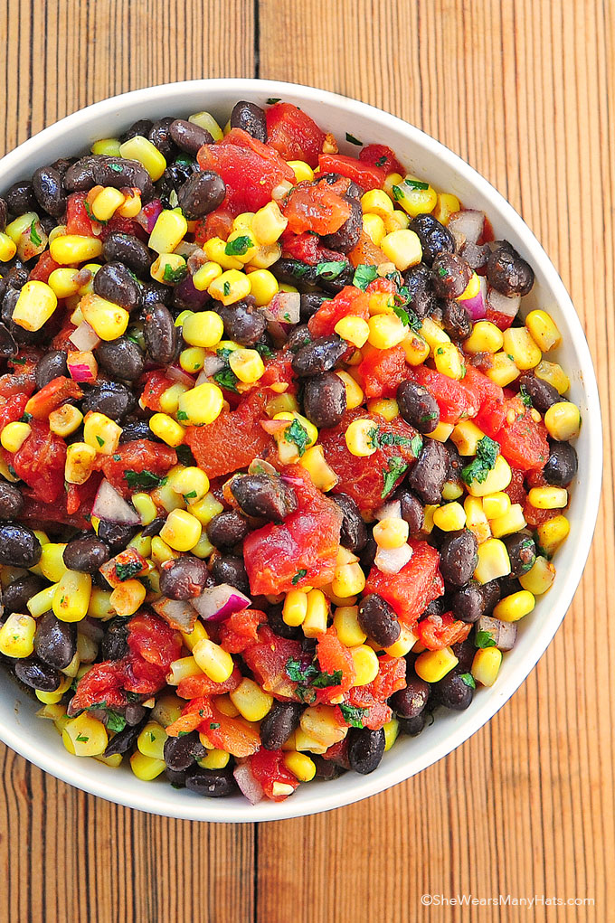 Image result for corn salsa with black beans