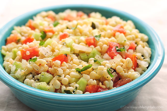 Fresh Corn Salad Recipe | She Wears Many Hats