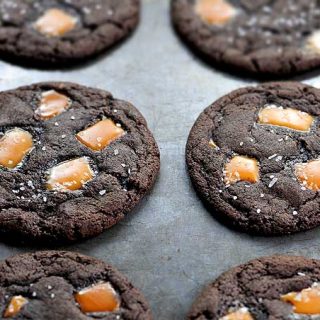 Dark Chocolate Salted Caramel Cookies Recipe