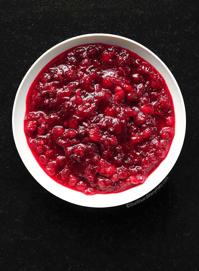 Easy Homemade Cranberry Sauce Recipe | She Wears Many Hats