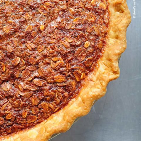 Oatmeal Pie is similar to Pecan Pie and oh so wonderful for any dessert menu.