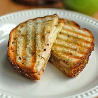 Turkey Brie Apple Paninis are a delicious place for leftover turkey.