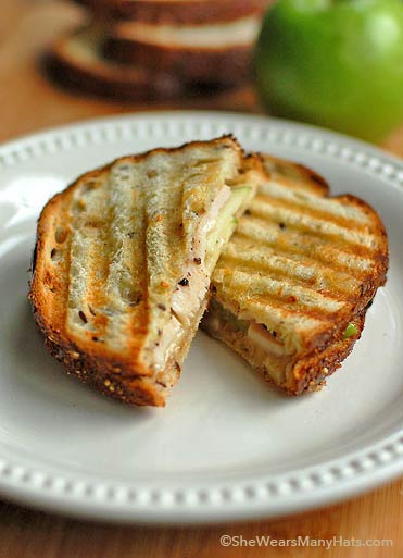 Turkey Brie Apple Panini