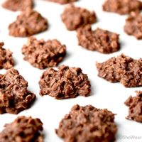 These easy Chocolate Coconut Oatmeal No Bake Cookies remind me of a Mounds bar in cookies form with some healthy oatmeal added in for good measure and a bit more texture too!