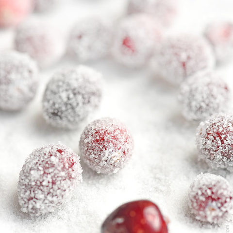 This Sugared Cranberries are so very easy and make a gorgeous addition to any dessert, or enjoy them alone as a snack!