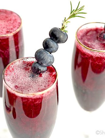 Blueberry Bellini recipe