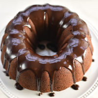 Chocolate Bundt Cake with a Chocolate Espresso Glaze Recipe | shewearsmanyhats.com