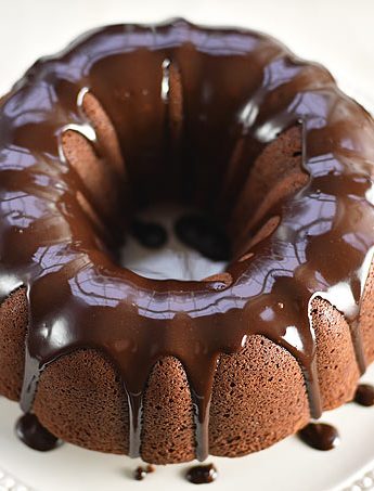 Chocolate Bundt Cake with a Chocolate Espresso Glaze Recipe | shewearsmanyhats.com