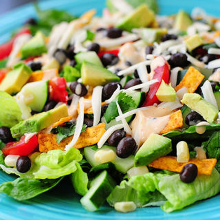 This Black Bean Mexican Salad just hits the spot! It's a fabulous salad to serve as a main dish for a group.