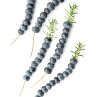 Easy Rosemary Blueberry Drink Garnishes