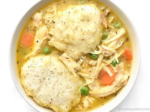 Easy Chicken And Dumplings Recipe She Wears Many Hats