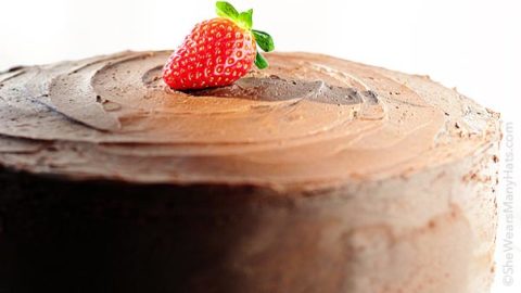 Dark Chocolate Covered Strawberry Cake Recipe She Wears Many Hats