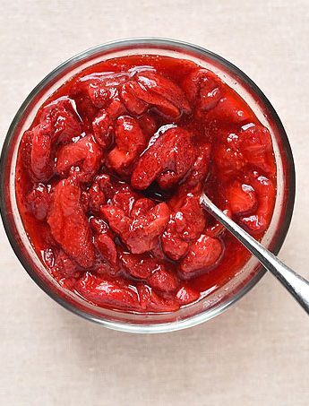 Roasted Strawberry Sauce Recipe