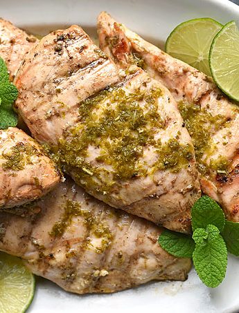 Mint Lime Grilled Chicken Breasts