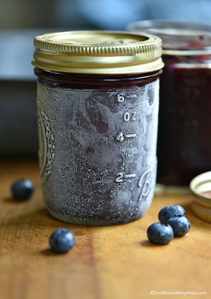 Easy Blueberry Freezer Jam Recipe She Wears Many Hats